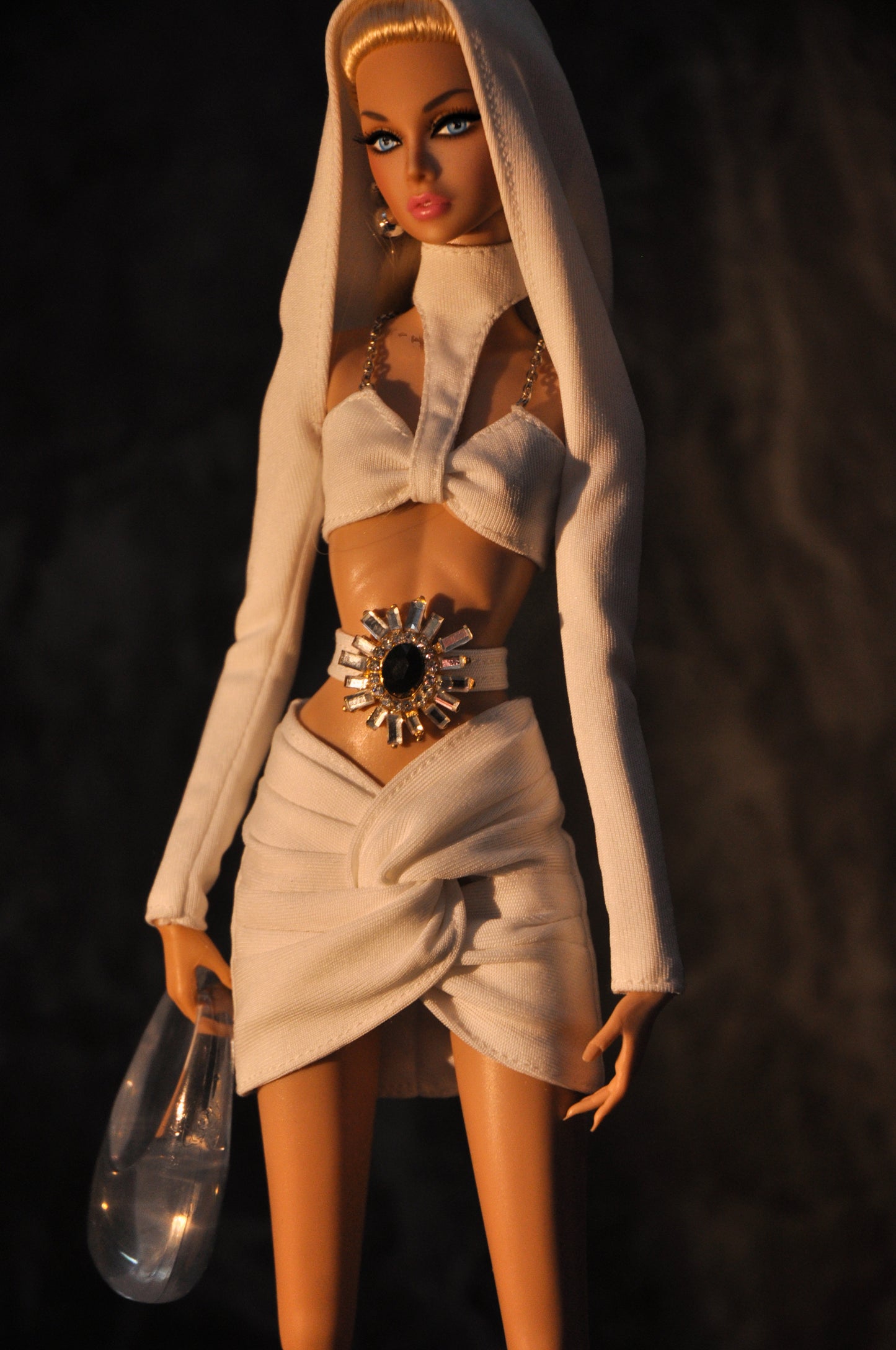 "Heart of Desert" Collection | Hood bolero jacket, halter top and twisted skirt for Fashion Royalty & NU FACE