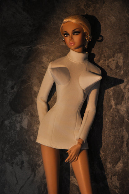 "Heart of desert" | Cone bustier basic dress for Fashion Royalty & NU FACE Doll