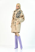 BASIC | Tailored Beige Trench Coat for Fashion Royalty 6.0 Doll | Classic 1/6 Outerwear
