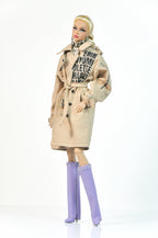 BASIC | Tailored Beige Trench Coat for Fashion Royalty 6.0 Doll | Classic 1/6 Outerwear