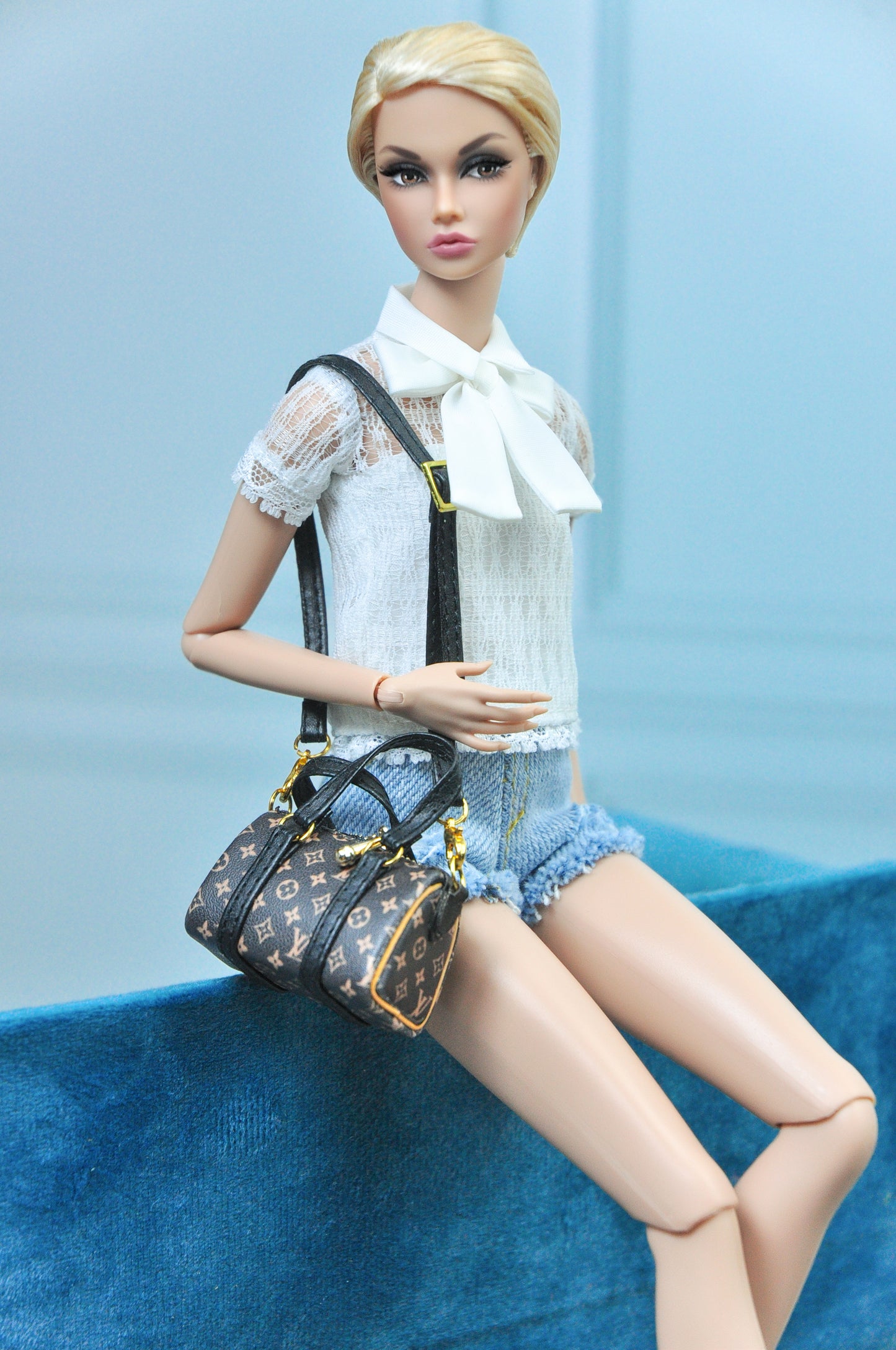 LOUIS LOVER | Handbag for 1/6 assortment - Clutchs and bags for 1/6 Fashion Royalty Nu FACE Doll