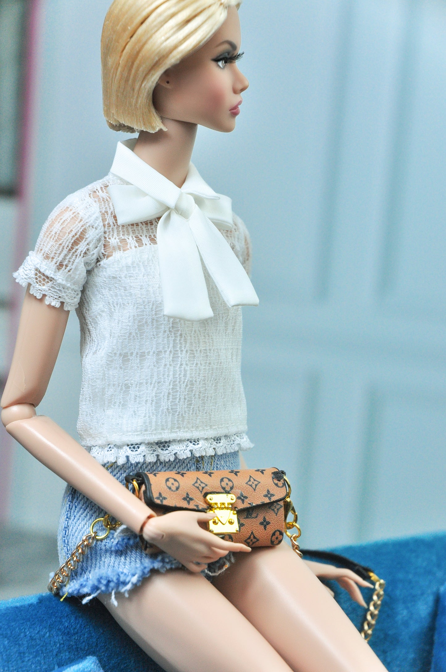 LOUIS LOVER | Handbag for 1/6 assortment - Clutchs and bags for 1/6 Fashion Royalty Nu FACE Doll