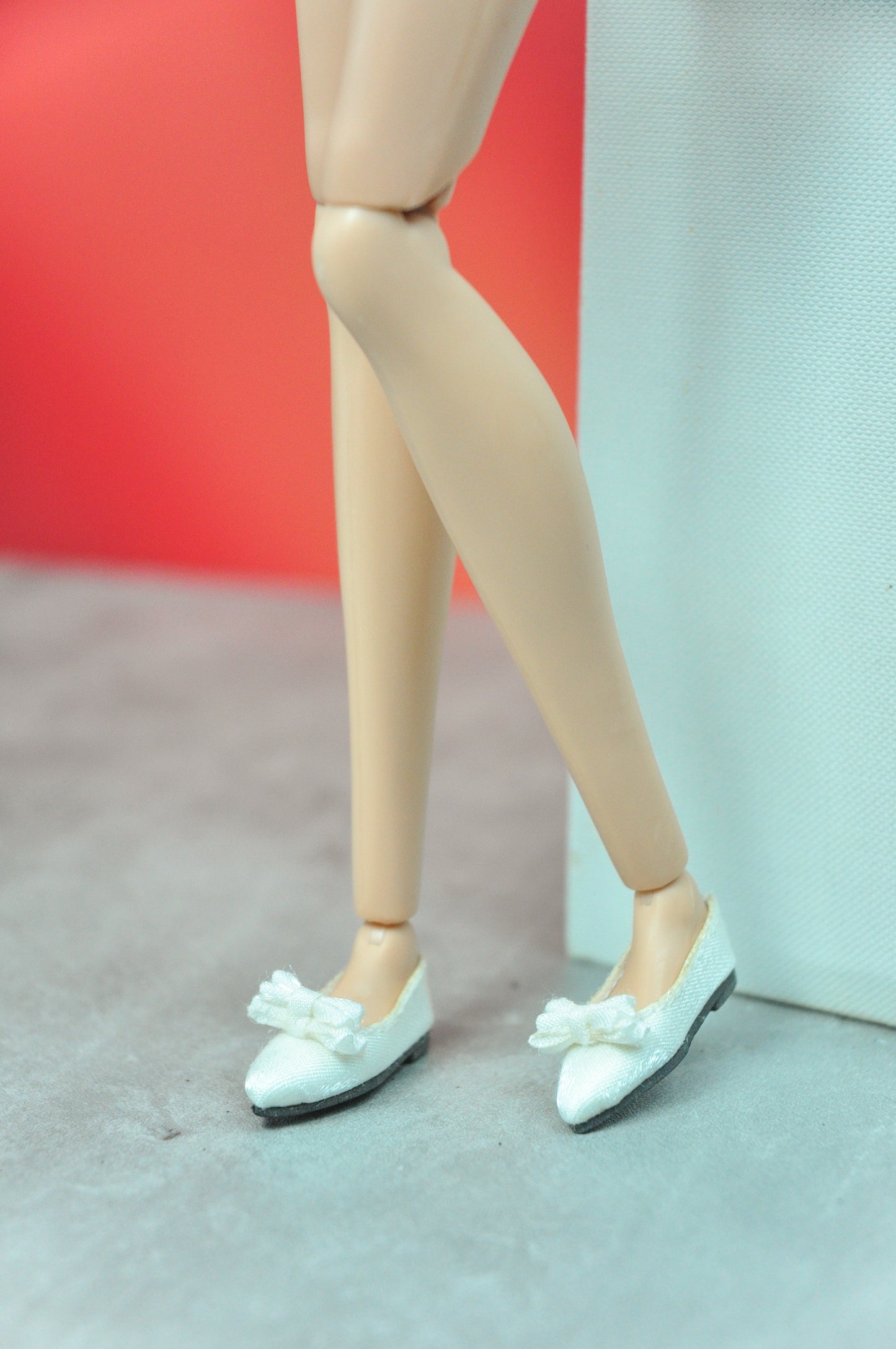 1/6 Doll shoes Fashion Royalty NU FACE Ballerina shoes with bow