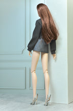 BASIC | Knit Sweater and Mini Skirt Set for Fashion Royalty 6.0 Doll | Cozy Chic 1/6 Outfit