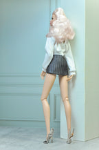 BASIC | Knit Sweater and Mini Skirt Set for Fashion Royalty 6.0 Doll | Cozy Chic 1/6 Outfit