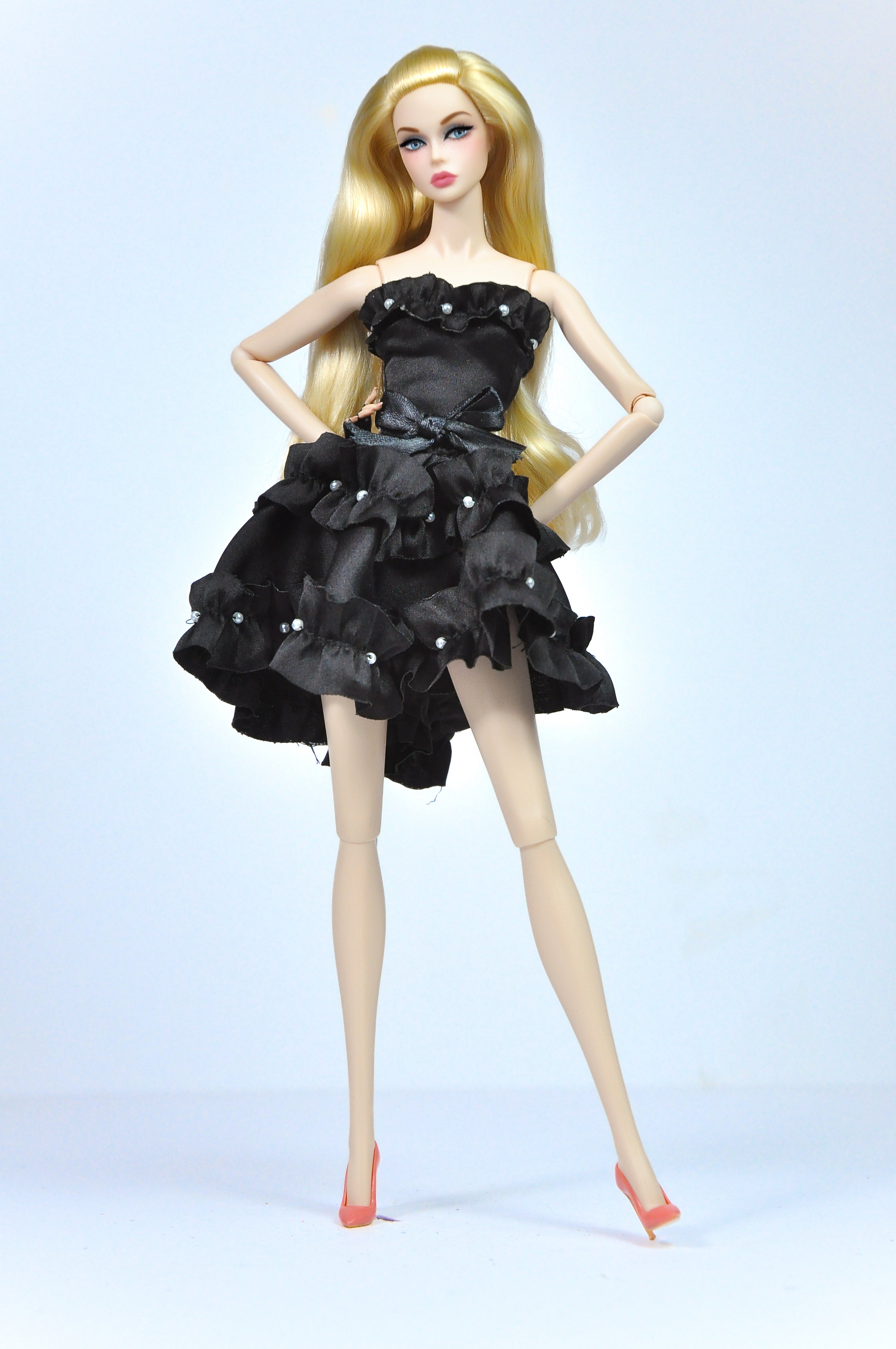 BASIC | Midnight Pearl Ruffle Dress – Fashion Royalty 6.0 / NU Face