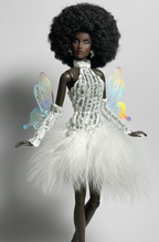 BASIC | Fairylight Sequin Feather Couture Gown for 1/6 Scale High Fashion Doll Clothes