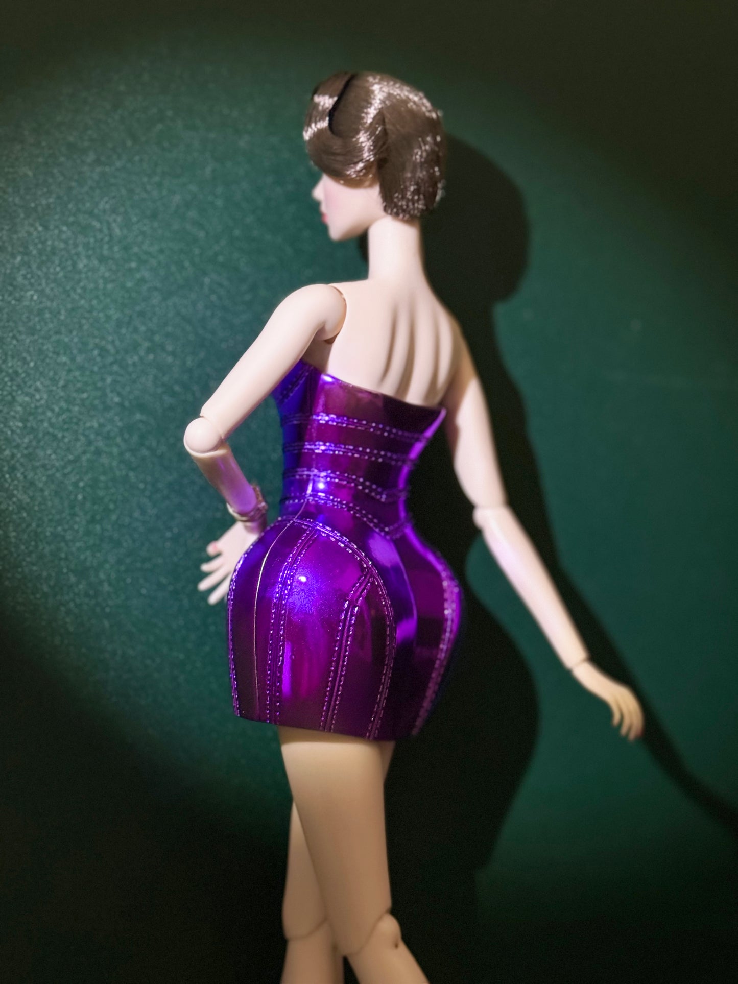 NORDOM Bustier | 3D hard plastic bustier for Fashion Royalty 6.0 in purple color, version by David Packard II