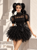 BASIC | Ivory Lace Mini Dress | Fashion Royalty Doll Clothes | 1/6 Scale Fashion Doll Dress | Plastiktiara