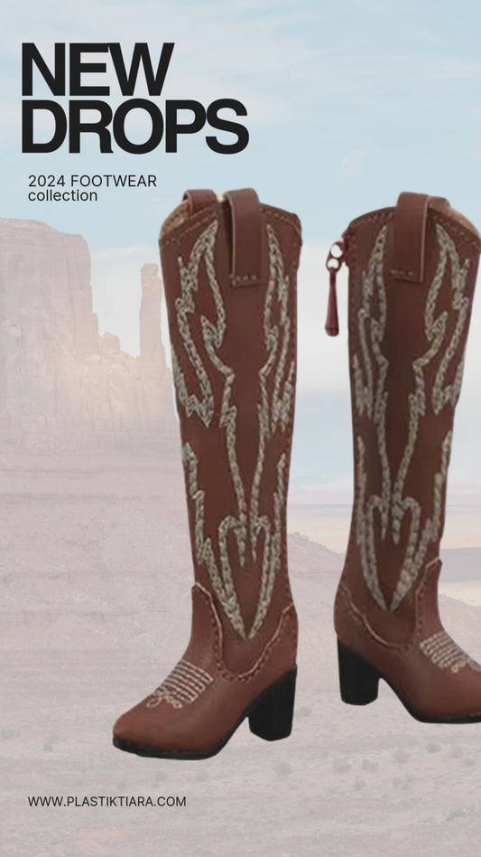 1/6 Doll Cowboy boots for Fashion Royalty & 12" doll