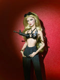 3D PROJECTS | Black Tactical Harness Bra Top – 1/6 Scale High Fashion Doll Clothes