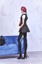 MODERN SENSUAL | Preppy Vest and Pleated Skirt Set for Fashion Royalty 6.0 | 1/6 Chic Outfit