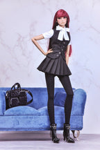 MODERN SENSUAL | Preppy Vest and Pleated Skirt Set for Fashion Royalty 6.0 | 1/6 Chic Outfit
