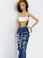BASIC | #5 | Basic Collection Jeans – Classic Denim for 1/6 Dolls | Everyday Essential | Plastik Tiara