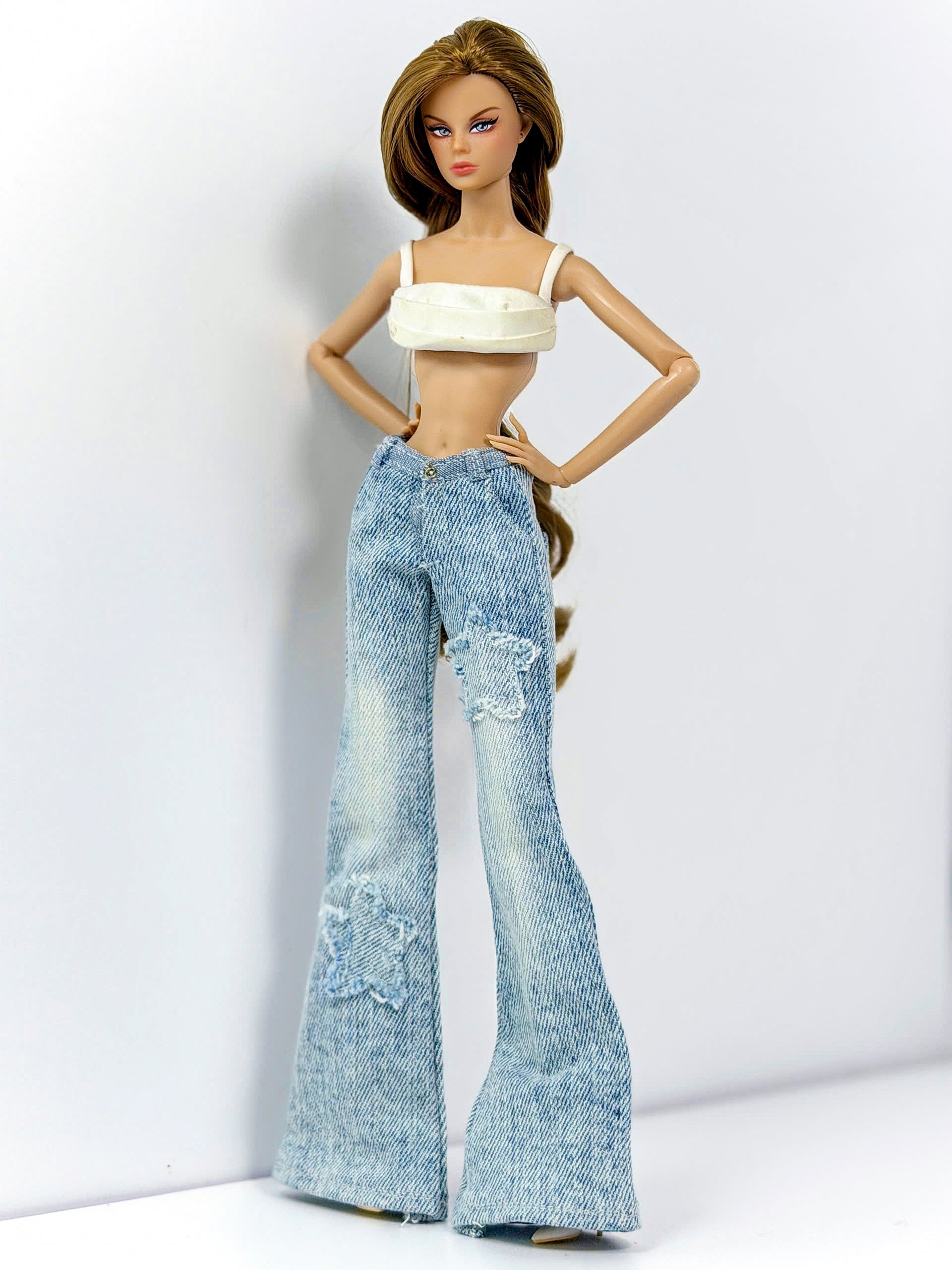 BASIC | #3 | Basic Collection Jeans – Classic Denim for 1/6 Dolls | Everyday Essential | Plastik Tiara (Copy)