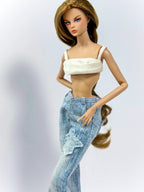 BASIC | #3 | Basic Collection Jeans – Classic Denim for 1/6 Dolls | Everyday Essential | Plastik Tiara (Copy)